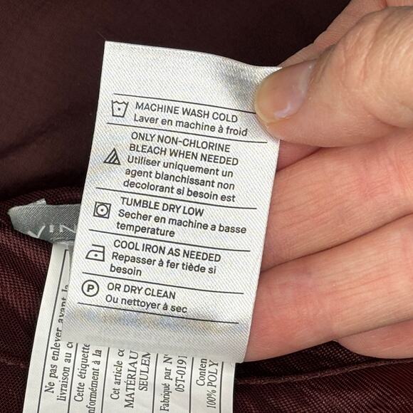 Vince Reversible Bomber Jacket Maroon Navy Blue Size Medium - Picture 12 of 13